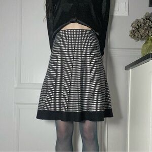 Women’s S/I/O/N/I Black and White Patterned Circle Skirt